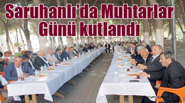 Saruhanlı’da Muhtarlar Günü kutlandı