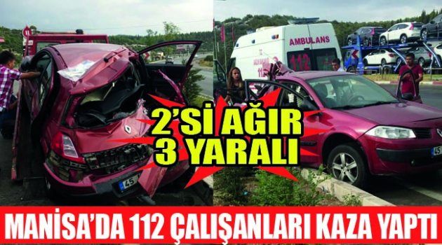 Saruhanlı’da Trafik Kazası 2’si Ağır 3 Yaralı