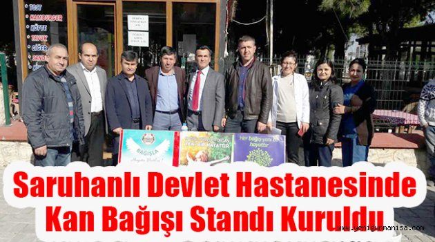 Saruhanlı Devlet Hastanesinde Kan Bağışı Standı Kuruldu