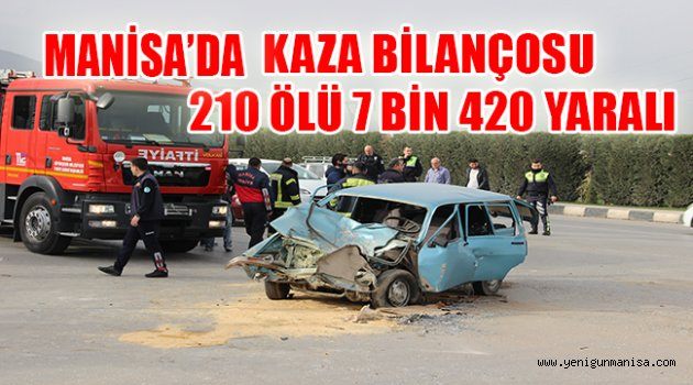 SAVAŞ DEĞİL KAZA BİLANÇOSU: 210 ÖLÜ 7 BİN 420 YARALI