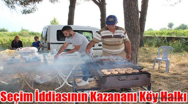 Seçim iddiasının kazananı köy halkı